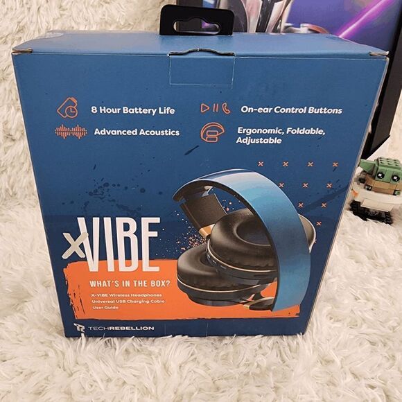 XBIVE Wireless Headphones with Mic Tech Rebellion - Picture 2 of 4